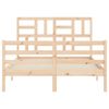 vidaXL Bed Frame without Mattress 120x200 cm Solid Wood