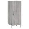 vidaXL Highboard Grey Sonoma 34.5x34x180 cm Engineered Wood