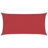vidaXL Sunshade Sail 160 g/m&sup2; Red 4x7 m HDPE