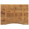 vidaXL Desk Top with Curve 110x80x2.5 cm Solid Wood Rough Mango