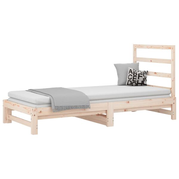 vidaXL Pull-out Day Bed without Mattress 2x(90x190) cm