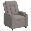 vidaXL Recliner Chair Taupe 75 x 95 x 100 cm Fabric
