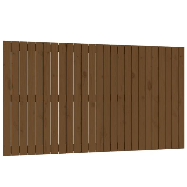 vidaXL Wall Headboard Honey Brown 159.5x3x90 cm Solid Wood Pine