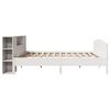 vidaXL Bookcase Bed without Mattress White 180x200cm Solid Wood Pine