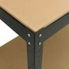 vidaXL Work Benches with Shelf Black 81 x 41 x 91 cm Engineered Wood