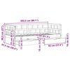 vidaXL Daybed with Drawers without Mattress Wax Brown 90x200 cm Solid Wood