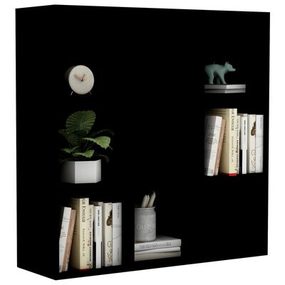 vidaXL Book Cabinet Black 98x29x97.5 cm Engineered Wood