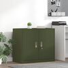 vidaXL Storage Cabinet Olive Green 80 x 40 x 70 cm Steel