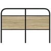 vidaXL Replace Headboard Sonoma Oak 135 cm Steel and Engineered Wood