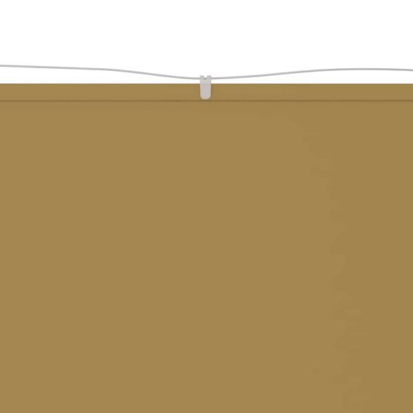 vidaXL Vertical Awning Beige 140x800 cm Oxford Fabric