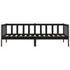 vidaXL Day Bed without Mattress Black Solid Wood Pine 90x200cm