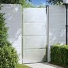 vidaXL Garden Gate with Lock Silver 96 x 200 cm Stainless Steel