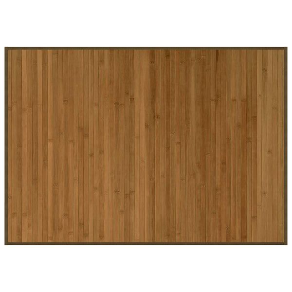 vidaXL Rug Rectangular Brown70x100 cm Bamboo