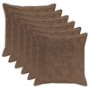 vidaXL Cushion Cover 6 pcs HOUTEN Light Brown 80 x 80 cm