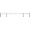 vidaXL Garden Fence with Spear Top Steel 838x80 cm Black