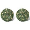 vidaXL Artificial Plant | Set of 2 | Mixed green | PVC | Standard