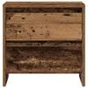 vidaXL Bedside Cabinet with Drawer 2 pcs Old Wood 45 x 34 x 44.5 cm
