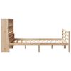 vidaXL Bookcase Bed without Mattress 140x190 cm Solid Wood Pine