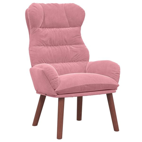 vidaXL Armchair Pink 69 x 74 x 93 cm Velvet