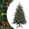 vidaXL Artificial Christmas Tree with 150 LEDs with Stand Green 150 cm