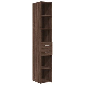 vidaXL Highboard Brown Oak 30x42.5x185 cm Engineered Wood