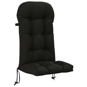 vidaXL Sun Lounger Cushion PUTTEN 100% Polyester Black