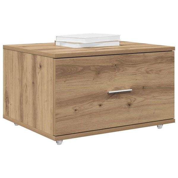 vidaXL Drawer Cabinet Brown 55 x 45 x 33.5 cm Engineered wood