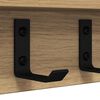 vidaXL Wall-Mounted Coat Rack Artisan Oak 60 x 10.5 x 10.5 cm