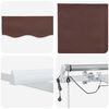 vidaXL Automatic Retractable Awning with LED Brown 600x300 cm