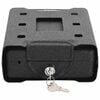 vidaXL Car Safe with Lock Black 21.8 x 16 x 7 cm Steel