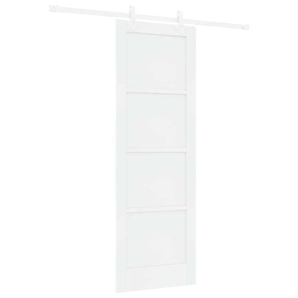 vidaXL Sliding Door White 73.5 x 211 cm Solid Pine Wood