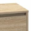 vidaXL Bedside Cabinet Sonoma Oak 71 x 34.5 x 75 cm Engineered wood