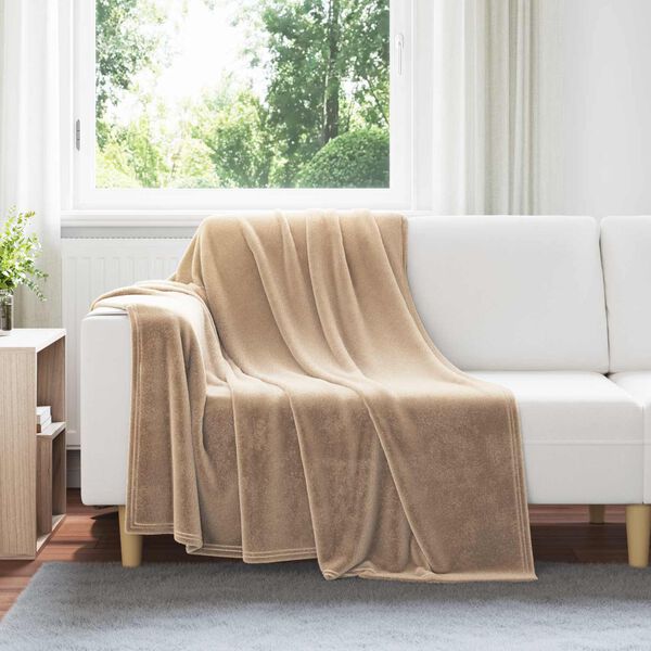 vidaXL Throw Blankets 6 pcs Camel 150 x 200 cm Fleece