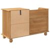 vidaXL Storage Bench ASKIM Brown 100 x 39 x 62 cm Solid Pine Wood