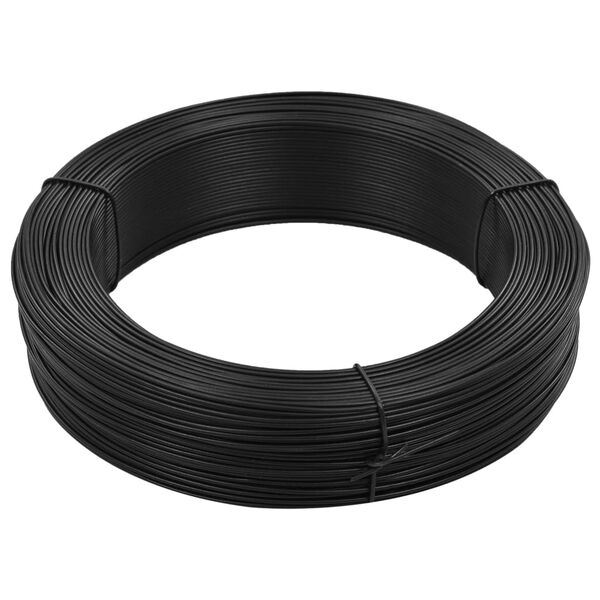 vidaXL Fence Binding Wire 250 m 2.3/3.8 mm Steel Anthracite