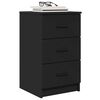 vidaXL Bedside Cabinet Black 38 x 38 x 66 cm Engineered wood