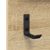 vidaXL Wall-Mounted Coat Rack with Shelf Sonoma Oak 90 x 10 x 50 cm