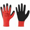 vidaXL Work Gloves 12 pcs Red and Black 7 / S Latex Coating