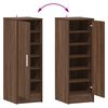 vidaXL Shoe Cabinet Brown Oak 32x35x92 cm Engineered Wood