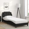 vidaXL Bed Frame without Mattress "Zadar" Black 100x200 cm Faux Leather