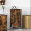vidaXL Bathroom Cabinet with Drawer Smoked Oak 39.5 x 36 x 88 cm