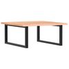vidaXL Basin Shelf Wall Mounted Steel and Solid Wood Oak