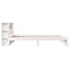 vidaXL Bookcase Bed without Mattress White 90x200cm Solid Wood Pine