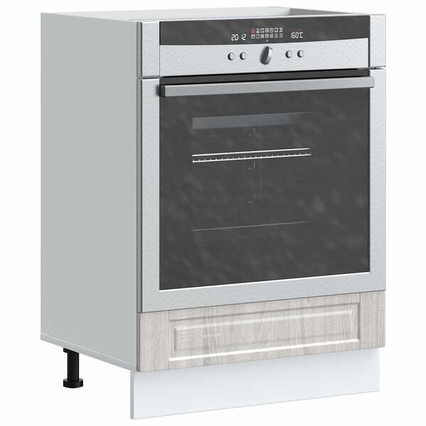 vidaXL Oven Cabinet Porto Grey Sonoma Engineered Wood