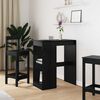 vidaXL Bar Table Black Oak 90 x 47.5 x 103.5 cm Engineered Wood