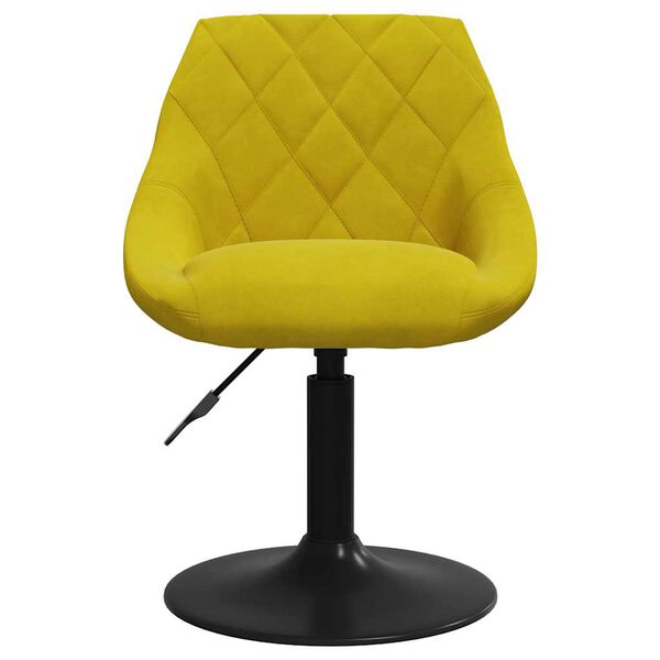 vidaXL Bar Stool Mustard Yellow Velvet