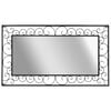 vidaXL Garden Wall Mirror Rectangular 60x110 cm Black