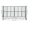vidaXL Mesh Garden Gate 400x175 cm