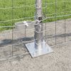 vidaXL Fence with Post Silver 0.6 x 25 m Steel