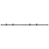 vidaXL Sliding Cabinet Door Kit 200 cm Carbon Steel